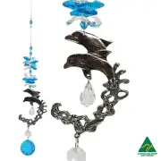 Dolphin crystal suncatcher gift rainbow window hanging prism suncatchers