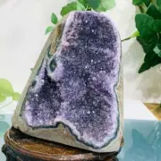 1450g Natural Amethyst Geode Mineral Specimen Crystal Quartz Energy Decoration