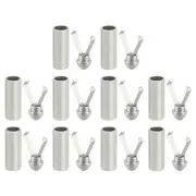 Shoe Lace Tip, 10Pcs Metal Shoelace Head, Shoelace Tips Cords (Gray)