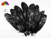 pretty Premium 100pcs 15-20cm/6-8in black Pheasant Beautiful Feather