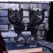 Cross-border new Western Goblet Personalized Stainless Steel Wine Cup 3d Head B
