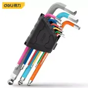 Hex Key Allen Wrench Set Long Arm Ball End 9pc Colour-Coded Long Metric