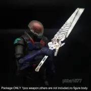 Handmade 1/18 scale Cyberpunk Metal Sword Weapon Model For 3.75'' Action Figure