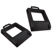 HOXWELL Rubber Heavy Duty Pallet Jack Rubber Wheel Chock 2 Pack, Premium Pall...