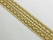 SAMUEL & SONS CREAM BEIGE TAN "LE PILAT" FRENCH PASSEMENTERIE GALON BRAID TRIM