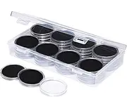 Coin Collection Box - 40 Pieces Coin Capsules Storage Container, Coin Protection Box | Gasket Coin Case with Storage Organizer Box, Airtight Coin Storage Box for Coin Collection Supplies