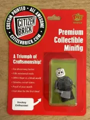 Citizen Brick HOCKEY ENTHUSIAST Minifigure CBD9 Gray With Clever Jason Vorhees