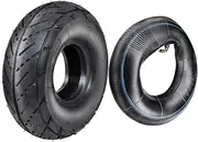 YC Yier 3.00-4 (10"x3", 260x85) Tire & Inner Tube with TR87 Bent Valve Stem for Pocket Rocket E300 E325 eZip Scooter Mini Chopper Goped Bike Go Kart Bladez Gas Electric Mobility (1pc)