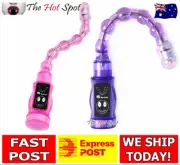 NEW 6 Speed Anal Distortion Bead Chain Vibrator Butt Plug Flexible Sex Toy Beads
