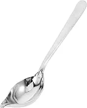 JEWEDECO Stainless Steel Long Handle Sauce Spoon Soup Mixing Kitchen Sauce Spatula Perfect for Cooking