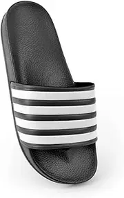 [Thingimijigs] Men's Striped Pool Sliders Beach Sandals Flip Flops