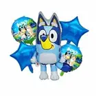 5PC Bluey Foil Balloon Set Birthday Party Supplies Decoration AU STOCK