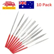 10 Pcs Diamond File Set 4 x 160mm Mini Needle Files Kit DIY Craft