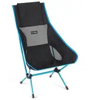 Helinox Chair Two Lightweight Camping Chair - Black / Cyan Blue Frame