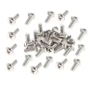 bnafes 55Pcs VESA Computer TV LCD Monitor Stand Bracket Mounting Screw M4x12mm