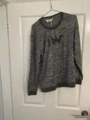 Peter Alexander Ladies Pyjama Top Grey Medium