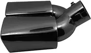 Exhaust Tail Pipe Universal 60mm Car Exhaust Muffler Rear Tip Tail Pipe Black Outlet Stainless Steel Accessories Covers Trims
