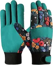 Nybhyjka Working Gloves,Non-Slip Firm Women's Gardening Gloves - Sweat-Proof Working Mittens for Outdoor Planting Repair Digging Yard