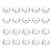 20mm High Power LED Lens, 20 Pcs 5 Degree Smooth Optical PMMA Lenses, Clear