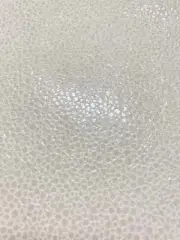 Genuine Cowhide Stingray Pattern Shagreen Beige Glossy Leather Upholstery