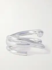 [Completedworks] Completedworks - Silver-plated Recycled Silver Cubic Zirconia Ring - L L Silver