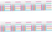 SAFIGLE 10sets Interdental Brush Flosser Picks for Oral Cleaning Lightweight Portable Toothpicks Colors for Daily Use and Travel 100pcs*10