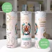 Scorpio Zodiac Affirmations 20oz Tumbler