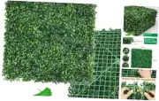 Boxwood Panels 12 Pack Grass Wall Panels 20 x 20 Inch - Boxwood Faux Grass