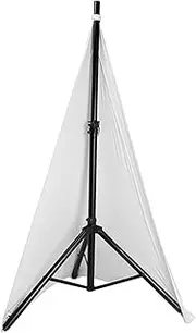 Speaker Stand Cover DJ Speaker Stretch Cover 360 Degree Speaker Stand Tripod Cover Skirt for Stage Gig Wedding and Banquet Event (Tripod Not Included) White Two Sides Cover