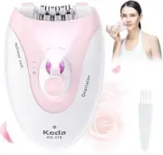 Epilator for Women, Cordless & Rechargeable, 36 Tweezers, 2 Speeds, LED Light, U
