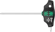 Wera 454 Hex-Plus T-Handle Hexagon Screwdriver, 2.5 mm Tip Size x 100 mm Blade Length