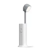 White Mini Power Bank with Portable Led Learning and Reading Small Table3742