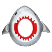 shark inflatable inner tube pool float 45.3in Ages 8+ W