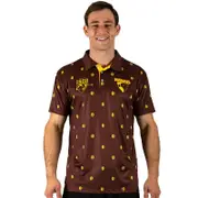 AFL 'Mulligan' Golf Polo - Hawthorn Hawks - Adult - Mens - Polo