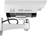 Fake Security Camera Dummy Camera Simulated Surveillance Camera with Flashing Light Indoor Use for Home Busin Warning Security
