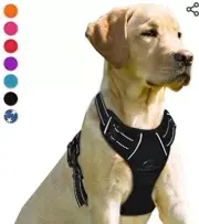 Barkbay No Pull Dog Harness, Large Step in Reflective Dog Harness w/ Front Clip