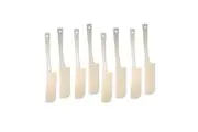 8pc Cuisena Flexible Mini Rubber Spatula Cooking Baking Scraper Utensil Set WHT