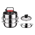 Small Pressure Cooker micro Pressure Cooker for Slow Cooker Saute Rice