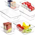 Simplehouseware 6 Pack Variety Clear Fridge Organiser Pantry Storage Containers