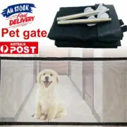 Dog Gate Barrier Mesh Safe Pet Safety Enclosure Anywhere Magic Guard Install KC