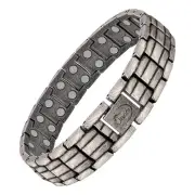 Magnetic Bracelets for Men, Titanium Steel Bracelet for Men with Double Row M...