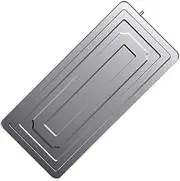 Extra Thick Stainless Steel Air Conditioner Drip Tray,Air Conditioner Drip Pan,Rust and Corrosion Resistant, One-Piece Molding, with Drainage Holes, Accessories(85 * 39 * 3cm)