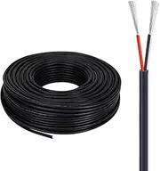 30~150FT 16/14 Gauge Wire 2 Core Electrical Wire Tinned Copper Core PVC Cable 16AWG/14AWG for Industrial Equipment Home Appliances Hookup Wire(30FT(10M),14awg-2c)