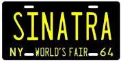 Frank Sinatra Rat Pack 1964 New York, NY License plate