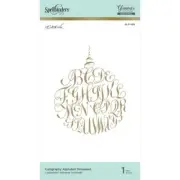 Spellbinders Glimmer Impression Hotfoil Plate Caligraphy Alphabet Ornament 1pc