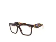 Prada SPR27YS 27 2AU08N 54 Havana Clear Blue Filter Eyeglasses/Sunglasses 27YS