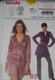 Tunic Misses Size 10-22 Burda 7574 Sewing Pattern *