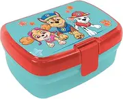 35415 35415-Paw Patrol Lunch Box for Children with One Compartment, Plastic Lunch Box with Clip Closure, Lunch Box for Nursery, School and Leisure
