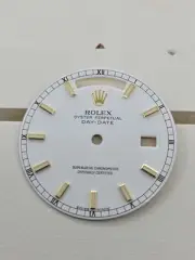 Rolex Dial, 118238, Day- Date, White , Gold Markers , New Old Stock