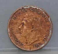 在飛比找Yahoo!奇摩拍賣優惠-幣1075 澳洲1948年1便士硬幣